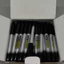 SFAIH 100 Black Permanent Markers Bulk -1s Quick Drying, Fine Point Markers for Write Mark, School, Office, Warehouse, Business, Logistics, Durable, Waterproof Ink on Paper, Plastic, Metal, Cardboard