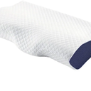 Derila Cervical Queen Size Pillow for Sleeping - Support Pillow for Side, Back, Stomach Sleepers - Contour Best Bed Pillows for Sleeping