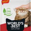 WORLD'S BEST CAT LITTER Multiple Cat Unscented, 32-Pounds - Natural Ingredients, Quick Clumping, Flushable, 99% Dust Free & Made in USA - Long-Lasting Odor Control & Easy Scooping