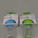 Munchkin Any Angle Weighted Toddler Straw Cups with Click Lock Lid, 10 Ounce, 2 Pack, Blue/Green