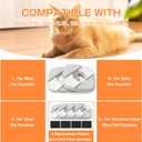 Cat Water Fountain Pump for 50oz, 95oz Fountain, Ultra Quiet Pump with USB Cable, LED Light and 6 Packs Pet Fountain Filters