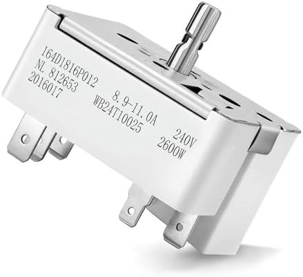 ZOKUSIK WB24T10025 Infinite Range Control Switch for GE Electric Range Stove, 8 Inch Surface Burner, Replacement for AH236750, EA236750, AP2024072, 769692, PS236750