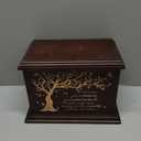 Cremation Memorial Urns for Human Ashes Adult Male Female, Wooden Urns Box and Casket for Ashes Men Women Child, Large Burial Funeral Urns for Ashes, Holds Up to 270 LBS