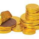 The Hanukkah Company Chocolate Gelt Gold Coins In Mesh Bag, Milk Chocolate Coins, OUD Kosher Certified (10 Mesh Bags)