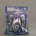 2Pcs Universal Car Window Handle Winder Riser Replacement Winder Crank Riser Window Handles Aluminum Alloy (Silver)