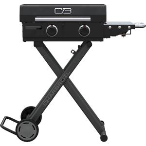 Charbroil 22" Performance Series Folding Cart 2-Burner Portable Propane Gas Griddle, Black - 463711223