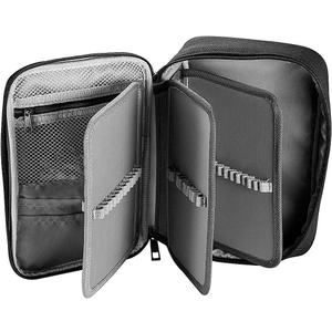 Large Capacity Pencil Case, 72 Slots Colored Pencil Pouch Bag Portable Pencil Holder Stationery Organizer with Compartments for Office and Travel, Black