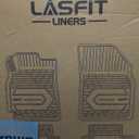 LASFIT Floor Mats & Trunk Mat for Jeep Grand Cherokee 2016-2021 Grand Cherokee WK 2022 All Weather TPE Custom Fit Car Cargo Liner Black