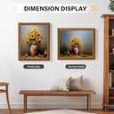 16x20 Picture Frame, HD Real Glass 16x20 Vintage Photo Frame, 16 by 20 Poster Frame with Vintage Gold Border Horizontal & Vertical Display for Tabletop or Wall Decor (1 Pack)