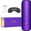 IPL Laser Hair Removal Device for Women: Permanent Hair Removal with Ice Cooling, Safe Skin Sensor & Auto Flashing & Nearly Painless & Long-Lasting Results for Fast Full Body, Holiday Gifts (Purple)