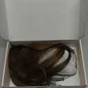 Hairro Clip In Bangs Wispy Hair Toppers For Women Remy Human Hair Short Thin Topper Hairpieces 3D Cover Clip On Fake Air Bang 11 Inches 14.5g #04 Medium Brown