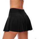 OVRUNS Period Swimwear High Waist Skirt with Leakproof Swim Bikini Bottoms Waterproof with Zip Pocket for Women Girl Teens XS