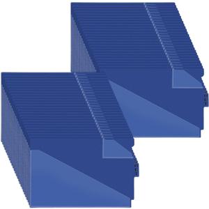 60 PCS Center Tab Poly Out Guides Center Position Tab Vinyl Outguides Plastic File Folders Two Pockets Letter Size Project Folders Clear Front Documents Holder for Home School Office Medical Supplies