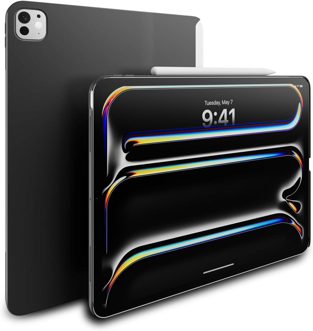MAGEASY CoverBuddy Lite Case that Fits Magic Keyboard foriPad Pro 13" (M5 2025 / M4 2024, 8th 7th Gen) Magic Keyboard Compatible iPad Case with Seamless Closure & Magnetic Pencil Holder (Black 1.2)