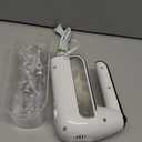 5-Speed Electric Hand Mixer, 800W Handheld Mixer with Turbo for Baking & Cooking, Kitchen Food Mixer with Storage Case & 5 Stainless Steel Attachments (2 Beaters, 2 Dough Hooks, 2 Whisks)-White