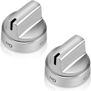 AMI PARTS Fits for GE Stove Knobs Replacement WB03X24818 -Compatible with GE Range Oven Gas Stove Knobs - (Not Universal) Replace 4363588 AP5989029 PS11729081 EAP11729081 2-Pack