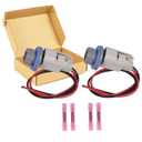 2 Set Rear License Plate Light Lamp Bulb Socket Connector Wiring Pigtail Harness Kit for Ford F-150 2004-2021 Ranger 1998-2011 Explorer 2006-2010 F81Z-13411-AA AL8Z-13411-B