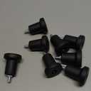 Quluxe 3 Inch Chair Legs Plastic Feet Plastic Furniture Legs with Pre-Drilled M8 Bolt for Table, Chair, Bookshelf, Cabinet (Pack of 8)