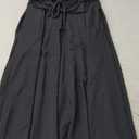 YMDUCH Women's Casual Short Sleeve Square Neck Solid Slim Flowy Maxi Dress with Pockets, M