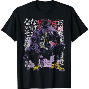 Japanese Streetwear Cyberpunk Y2K Retro Techwear Manga Anime T-Shirt 6XL