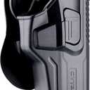 OWB Holster for Walther PPQ M2 4" / PPQ M1 4" / PPQ M2 SC - Index Finger Released | Adjustable Cant | Autolock | Outside Waistband Carry | Silicone Pad Paddle | Matte Finish -Right Handed