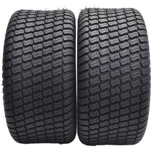 Dayrim 23X10.5-12 Lawn Mower Tires, Set of 2, 4-Ply Tubeless Turf Tread, for Garden Tractor & Riding Mower