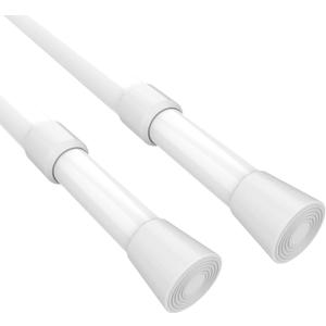 Tension Rods Room Divider, Premium Adjustable Curtain Tension Rod, 53-100 Inch Large Curtain Rod, No Drilling Tension Pole for Kitchen, Bathroom, Cupboard, Wardrobe, Window, Bookshelf DIY Project 2PCS
