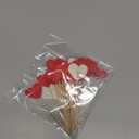 40Pcs Valentines Cupcake Toppers Red Heart & Lips Glitter Love Picks for Valentine's Day Anniversary Wedding Birthday Party Cake Decorations