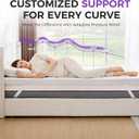 BDEUS Twin Size 3 Inch Gel Memory Foam Mattress Topper with Removable Cover, Ventilated Cooling Foam, Supportive Pressure Relief Bed Topper, CertiPUR-US Certified