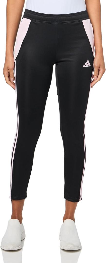 adidas Girls Tiro 24 Training Pants (Small, Black/Clear Pink)