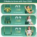 2 in 1 Toddler Swing & Baby Jumper, Foldable Baby Swing Outdoor & Indoor Use, Easily Installable and Storable