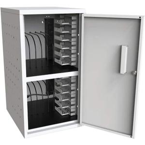 Luxor 12 Capacity Secure Tablet Charging Box with mounting hardware for drywall Surfaces Included. Luxor 12 Capacity Secure Tablet Charging Box with mounting hardware for drywall Surfaces Included.