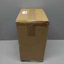 TIPGO Bathroom Trash Can with Lid, 4 Gallon / 15 Liter Small Garbage Can, Press Top Bin, Plastic Wastebasket with Pop-Up Lid for Bedroom, Living Room, Office (Black)