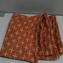 ZWJD Fall Pillow Covers 20x20 Set of 2 Soft Polyester Textured Rust Pillow Covers with Stylish Flange Edge Cozy Farmhouse Throw Pillows for Couch Bed Sofa Living Room Fall Decor