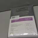 CUCRAF Sheer Curtains Panels for Living Room Bedroom Short Window Semi Treatment Drapes Voile Rod Pocket,Set of 2 (54 x 63 inches Long,Grey)