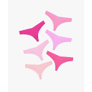 DEANGELMON Seamless Thongs for Women No Show Thong Underwear Women Comfortable Multiple Pack M