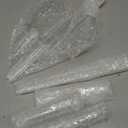 Yungyan 50 Pcs Glass Icicle Ornaments for Winter Tree 11.75" 9.75" 7.75" 5.75" 3.75" Icicles Hanging Ornament Set Various Glass Crystal Ornaments Decor for White or Silver Winter