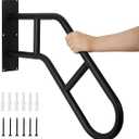 Aduanbang Hand Rails for Outdoor Steps & Elderly,U-Shape Wall Mount Stair Railing, Porch, Deck, Garage & Garden Grab Bar, 1 Pack Safety Handle