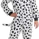 Kids Onesie Animal Costume Christmas Costumes Unisex One Piece Cosplay Suit for Boys and Girls (White)