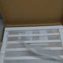 LZRS 2-Panel Wooden Free Standing Foldable Dog Gate Indoor  Solid Hardwood 24" High, Step-Over Safety Pet Gate for Doorways, Stairs & Small Spaces - Indoor Use, White