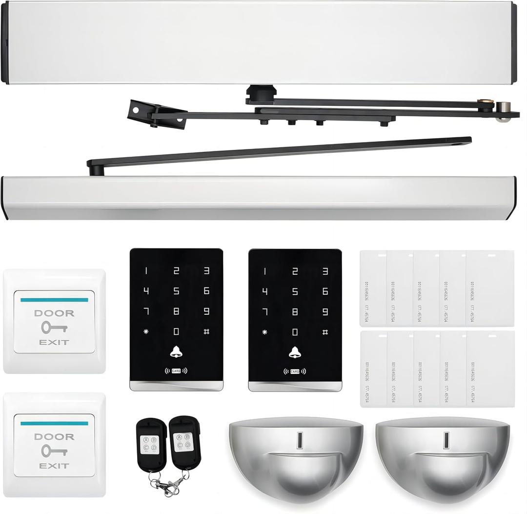 HNZXIB Automatic Handicap Door Opener Fully Functional,Automatic Swing Door Opener,Handicap Door Opener for Disabled People,Automatic Electric Swing Door Opener Electric Door OpenersAC100V to AC240V