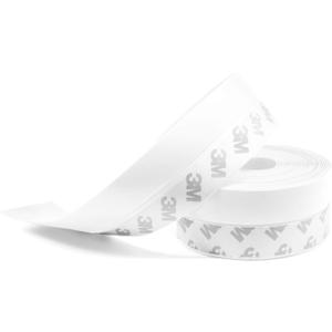 Weather Stripping, 33 Feet Weather Stripping Door Seal Door Draft Stopper Shower Door Seal Strip Window Seal, Adhesive Silicone Tape (White, 45MM)