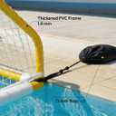 A11N Sports Floating Water Polo Goal Set – Large 4.7ft x 3.1ft Pool Net with 4 Balls – Fun Summer Backyard & Pool Game for Teens & Adults