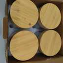 4 Pack 16oz Glass Jars with Bamboo Lids, Overnight Oats Containers with Airtight Lids, Storage Containers Wide Mouth Mason jars for Salad,Yogurt, Sugar, Snacks, Spices