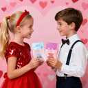 4 x 28 Packs Valentine's Day Cards for Kids School with Mini Plush Bear Keychain, Valentines Gift for Kids Classroom Valentines Gifts Valentine's Cards Party Favors