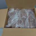 XUWAIDSGN 7oz Plastic Vintage Rose Gold Drinking Glasses Pink  Glasses Unbreakable Wedding Glassware Crystal Water Goblets Reusable Drinkware Vintage Champagne Flutes (16, Rose Gold) (2.75 in x 7 in)