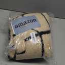 Amlie Home Checkered Knit Throw Blanket for Couch, Super Soft Fuzzy Cozy Throw, Giftable Knitted Blanket for Women Men, Birthday, Sofa Bed Living Room Decor, 50" x 60", Plaid Black