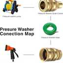 Twinkle Star 6 Sets Brass Quick Connect Hose Fittings, 3/4 Inch Garden Hose Quick Connect, Water Hose Connectors