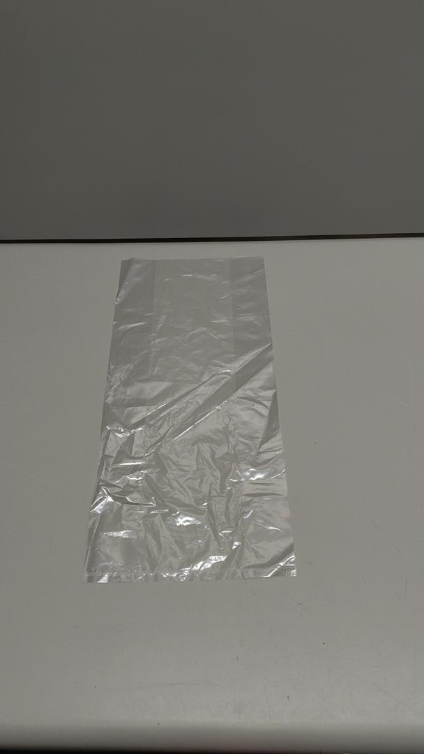 Clear Gusseted Poly Bags, 8 x 4 x 18 Inches. Waterproof Side Gusseted Plastic Bags with Open Top. 2 Mil Thick Flat Bottom Clear Bag for Packaging Popcorn, Cookies, Bread