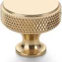 Amerdeco 30 Pack Gold Knurled Cabinet Knobs Kitchen Cabinet Handles for Drawer Dresser, Cupboard and Wardrobe ZH0036